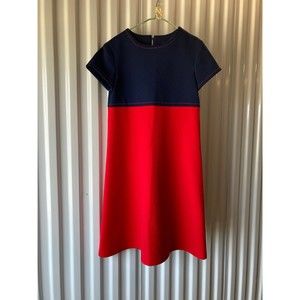 Mini Dress Handmade Mini Dress Red and Blue
